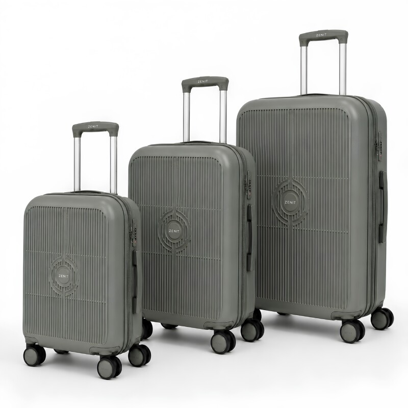 Set x3 Valijas Zenit Milan Gris Claro