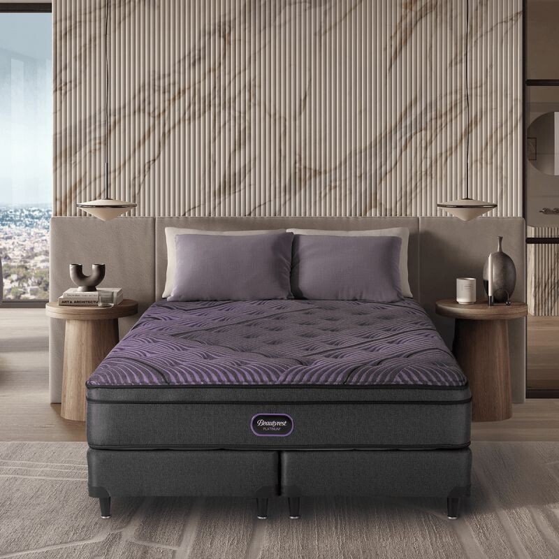 Sommier Simmons Beautyrest Platinum 26 1.40 x 1.90 2 Plazas