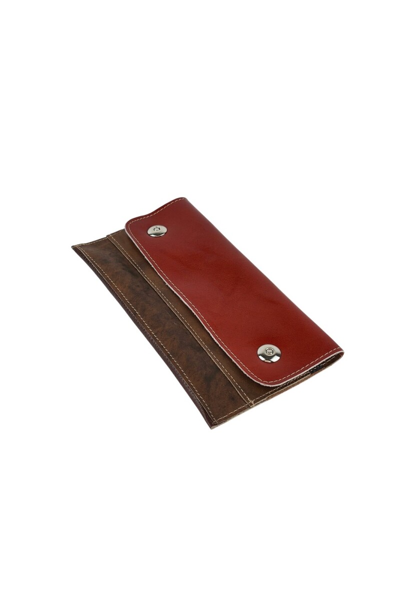 Organizador de Cuero Premium con Cierre Magnético Doble Organizador de Cuero Premium con Cierre Magnético Doble