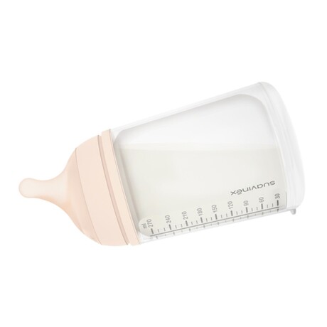 Mamadera Anticólico Suavinex Zero.Zeroᵀᴹ Bebés +0 Meses 180Ml Rosa