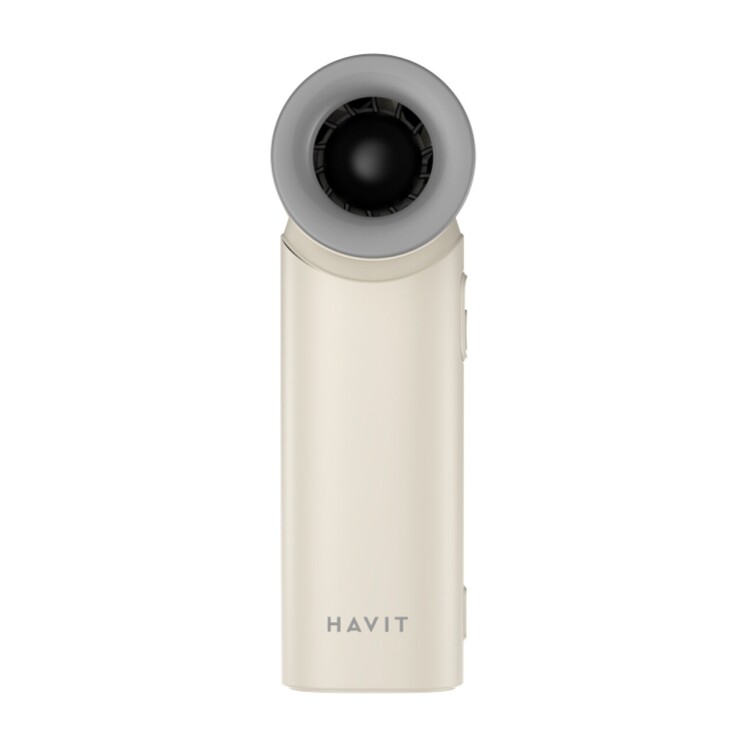 Ventilador portátil Havit HF610 recargable con 5 velocidades White