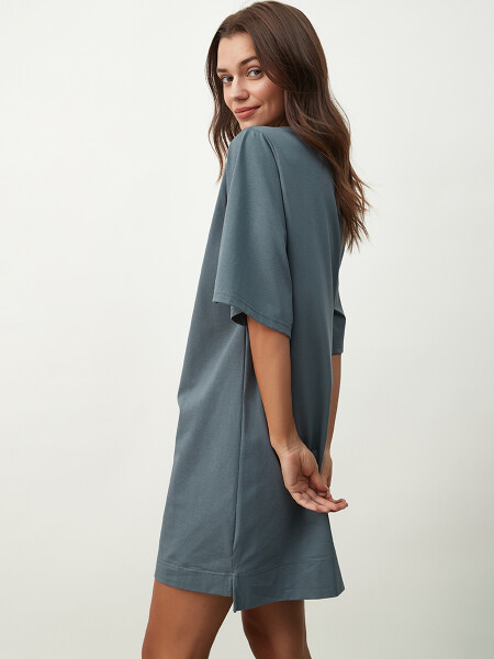 VESTIDO FLORENCIA GRIS OSCURO