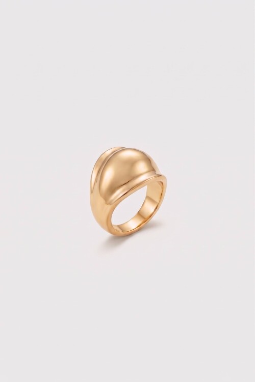Anillo bold dorado