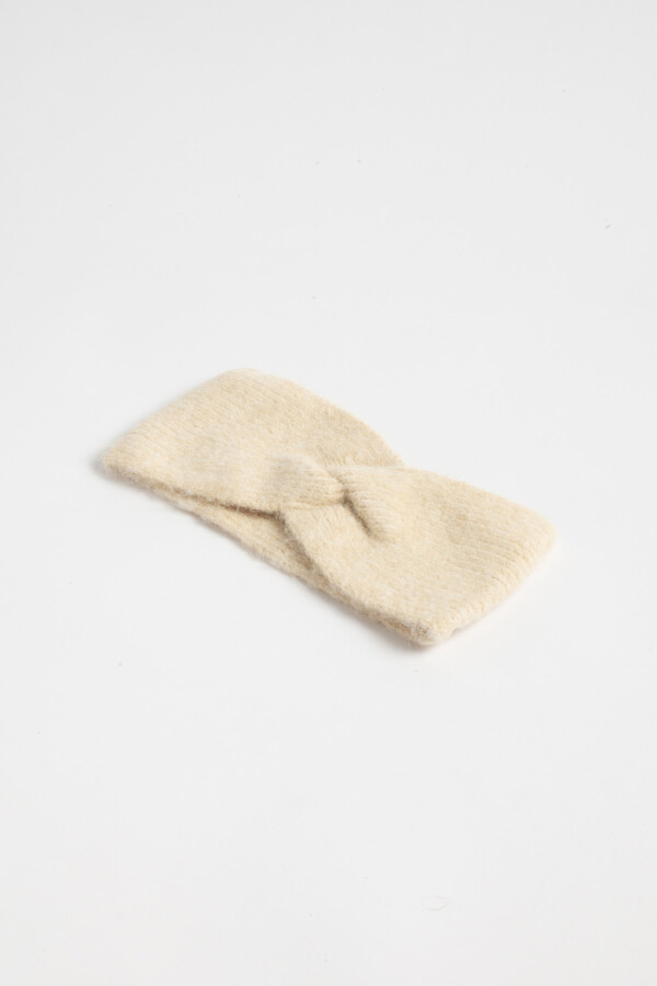 Vincha punto Beige
