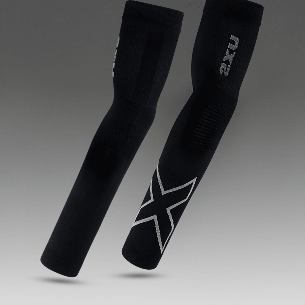 Flex Compression Arm Sleeves - Unisex Black/grey