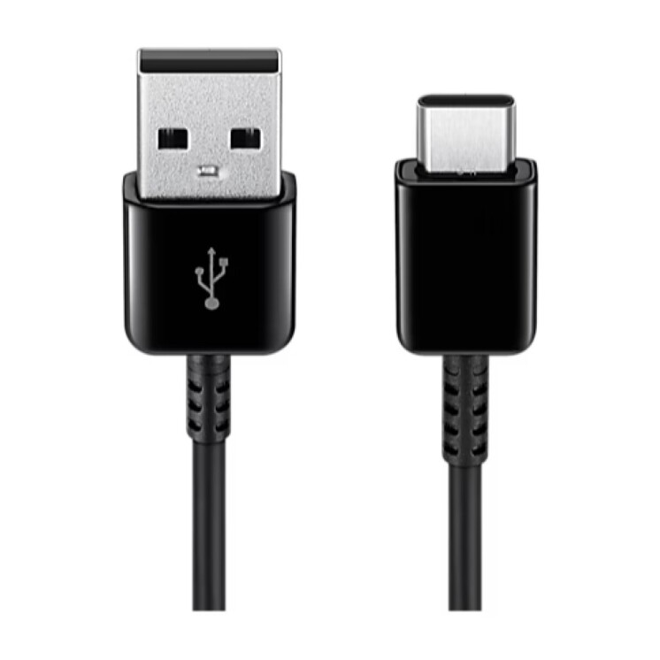 Pack 2 Cables Samsung USB-A a USB-C 1,5 m Negros EP-DG930 2-Pack