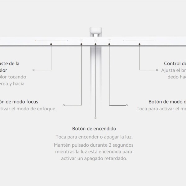 Lampara De Escritorio Xiaomi Led Desk Lamp 2 LAMPARA DE ESCRITORIO XIAOMI LED DESK LA