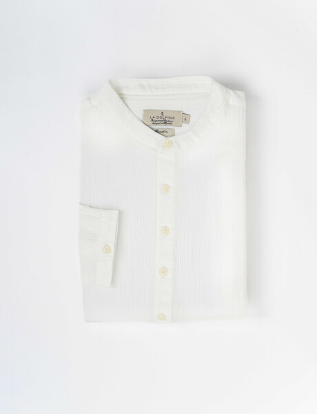 Camisa m/l bambula blanco
