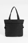 Shopper oversize bolsillos negro