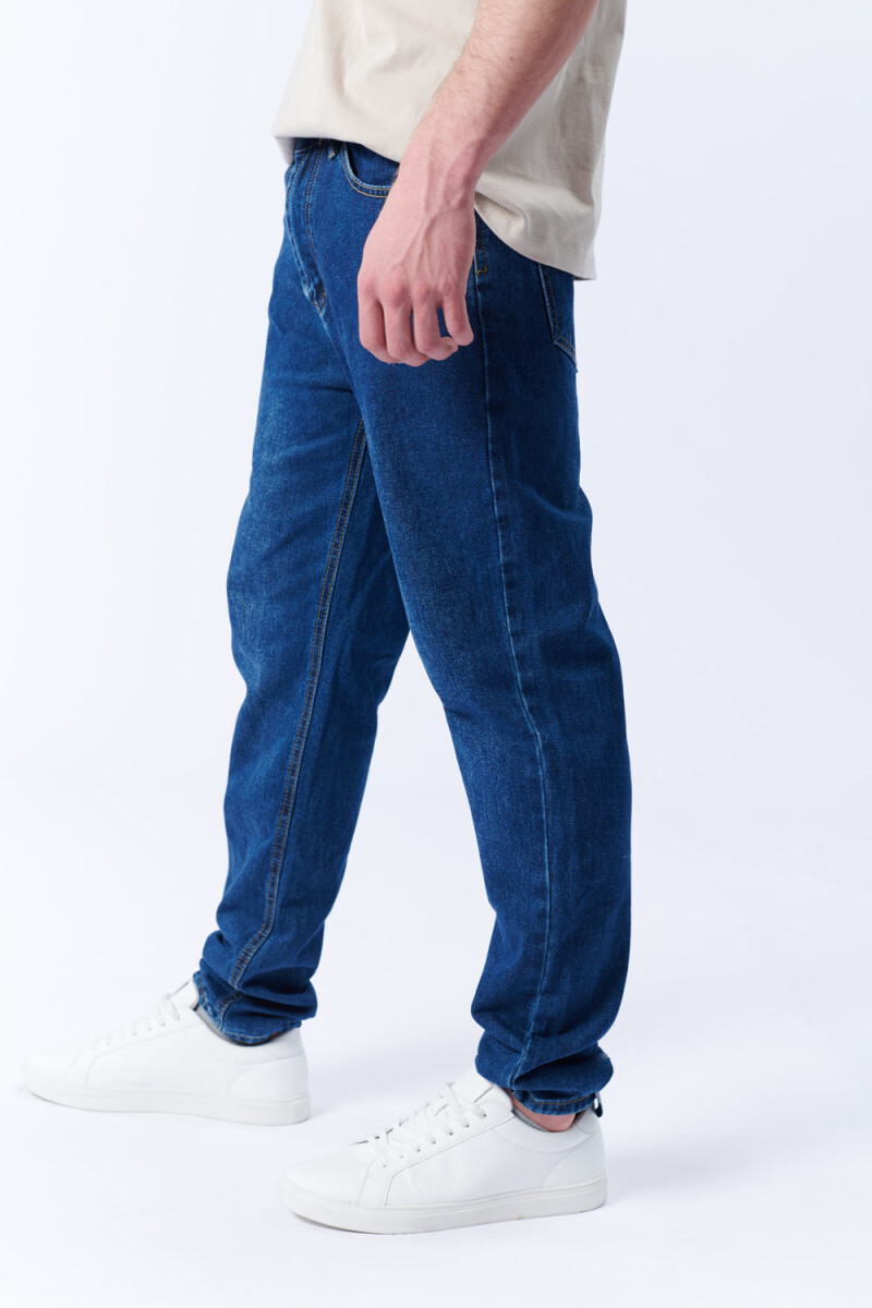 Pantalón jean slim Azul Oscuro