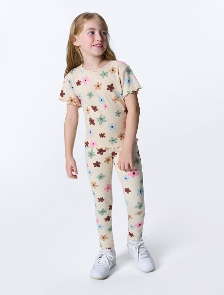 BLUSA INFANTIL ESTAMPADA BEIGE