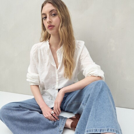 CAMISA ARABESCO Blanco