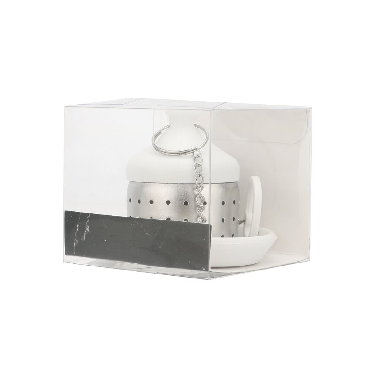 INFUSOR C/SOPORTE A.INOX/SILICONA BLANCO 