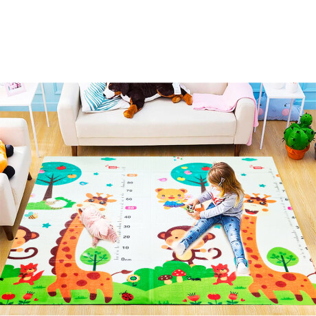 Alfombra Antigolpe 180x150 Tatami Colchoneta Infantil Jirafa-Monitos-Números