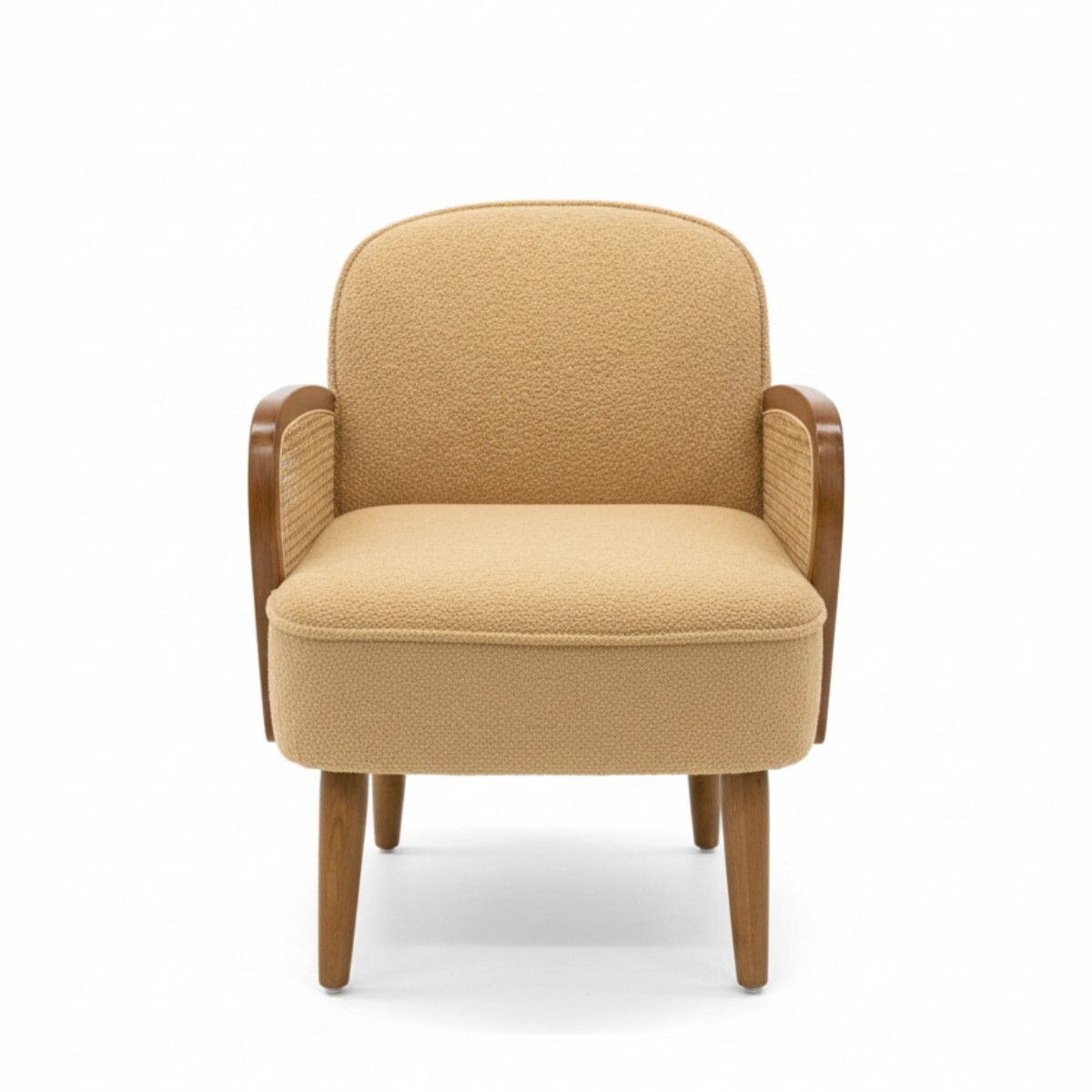 POLTRONA RATAN GAMUZA BEIGE 75X62X78CM 