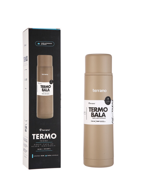 Termo Bala 750ML Metalizado Arena