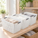 Set x3 Cesto calado G 36 x 26 x 22 BLANCO