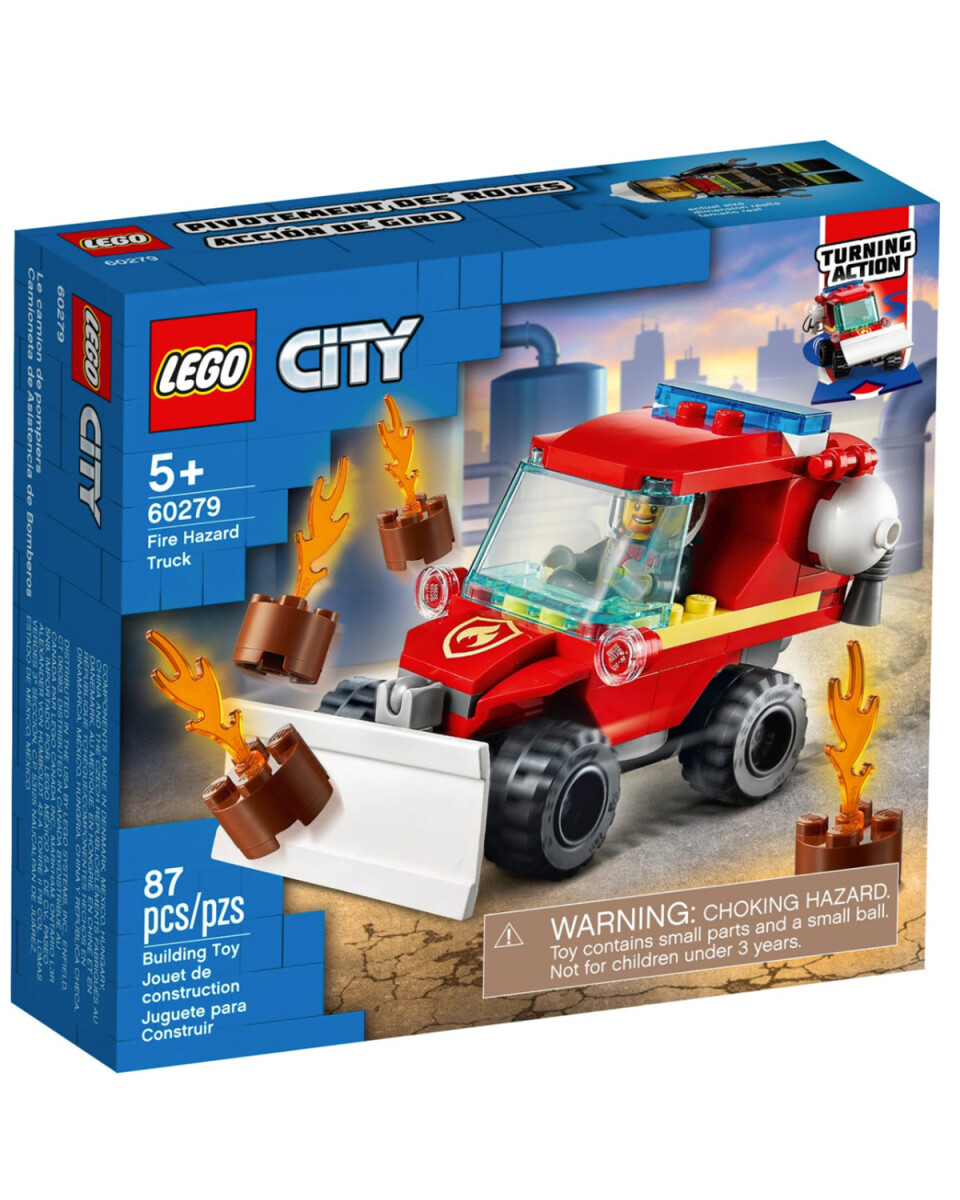 Lego City Camioneta de asistencia de bomberos 87 piezas Original 