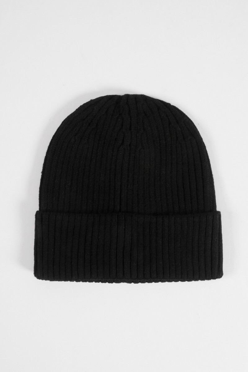 Gorro tejido basic negro