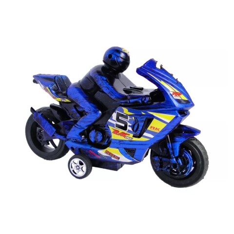 Moto con motociclista 24*14 cm Moto Con Motociclista 24*14 Cm