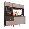 Mueble Kit Cocina Compacta Sin Tapa Color Grafito Y Cinnamon Mueble Kit Cocina Compacta Sin Tapa Color Grafito Y Cinnamon