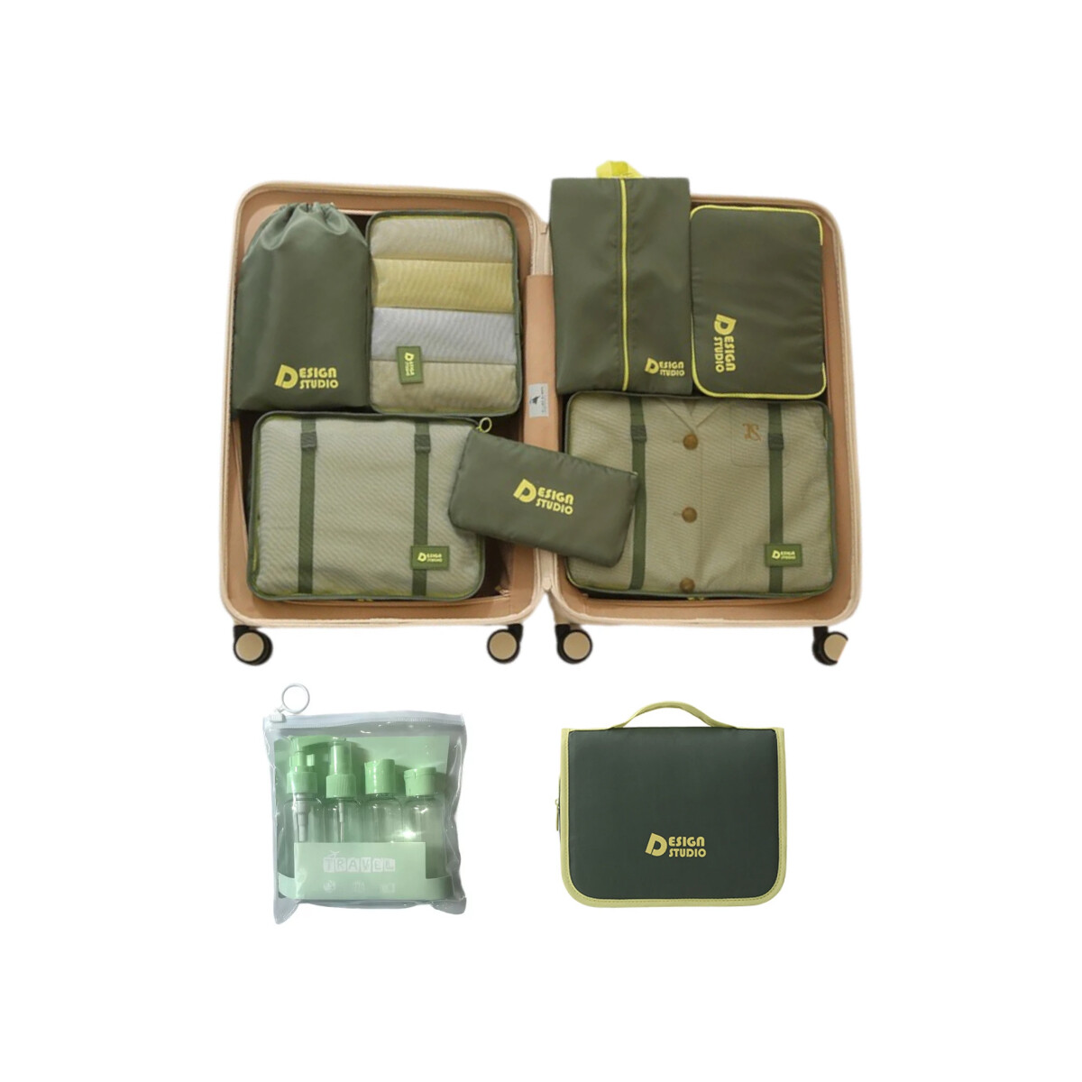 Kit viajero pro - verde 