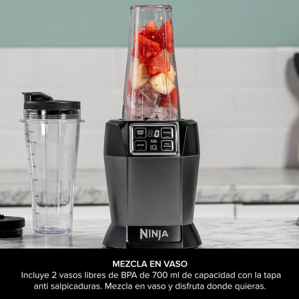 Licuadora Ninja 2en1 Con Vaso Idividual Bn495eu LICUADORA NINJA 2EN1 BN495EU