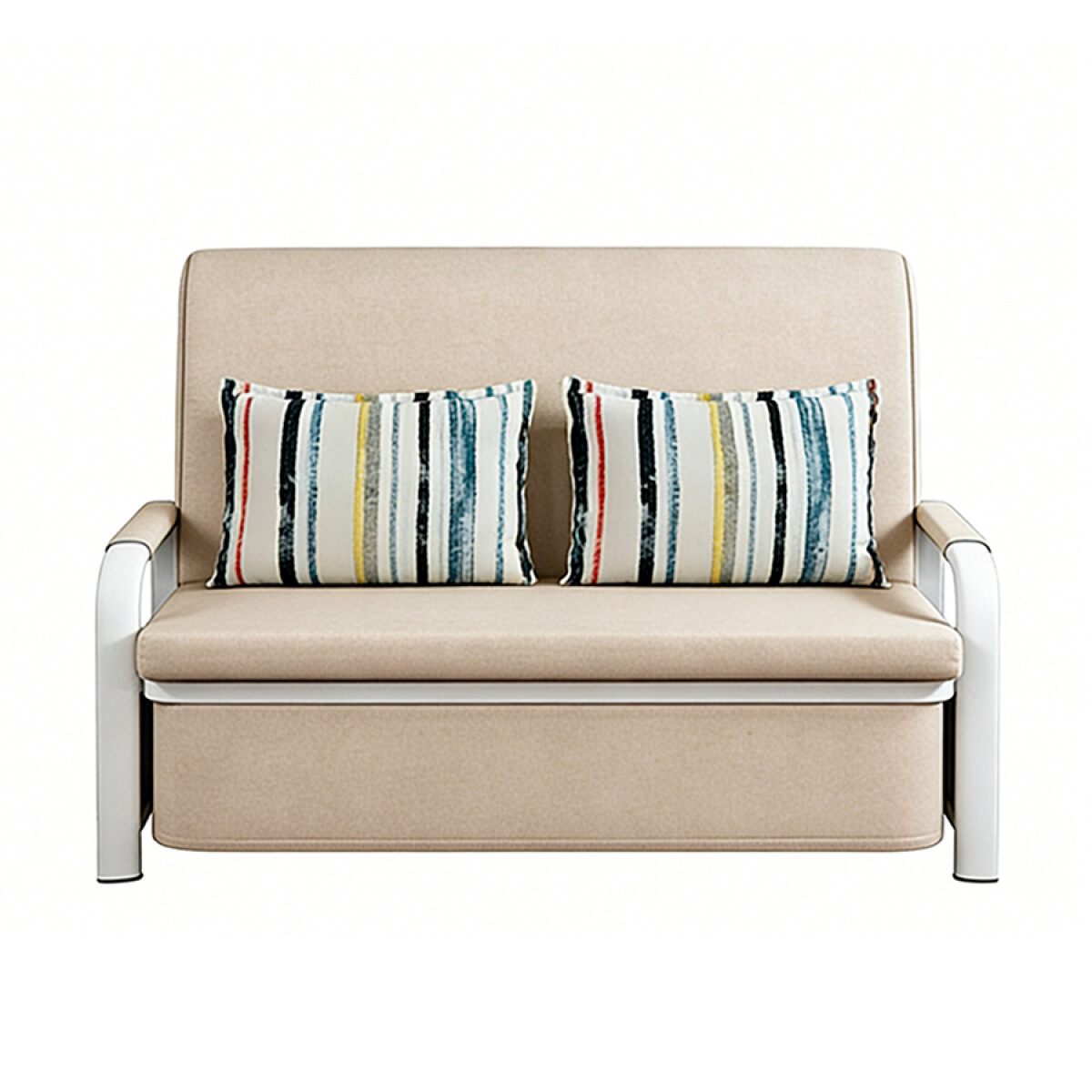 Sofá Cama Plegable Metal Beige - BEIGE 