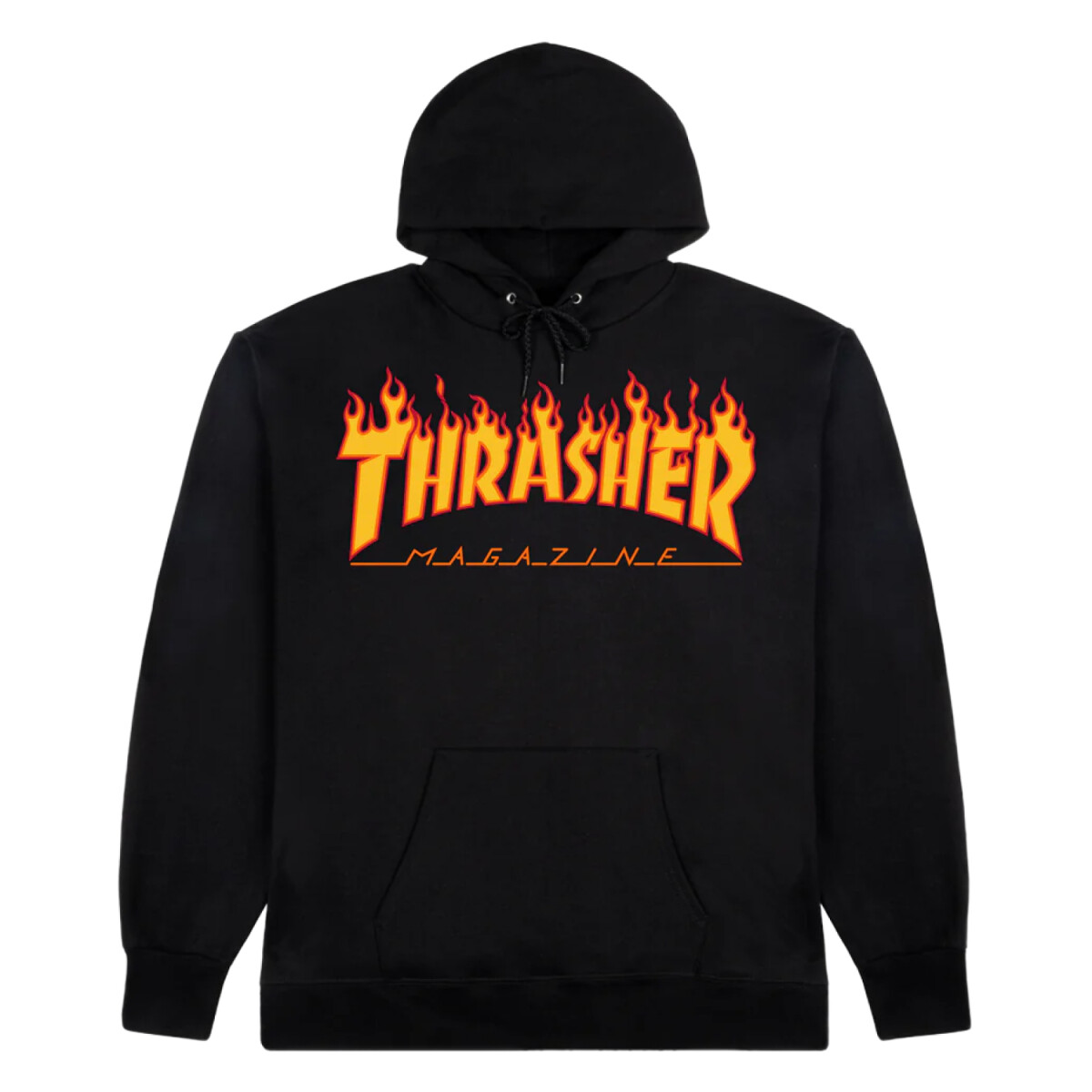 Canguro Thrasher Flame Logo - Negro 