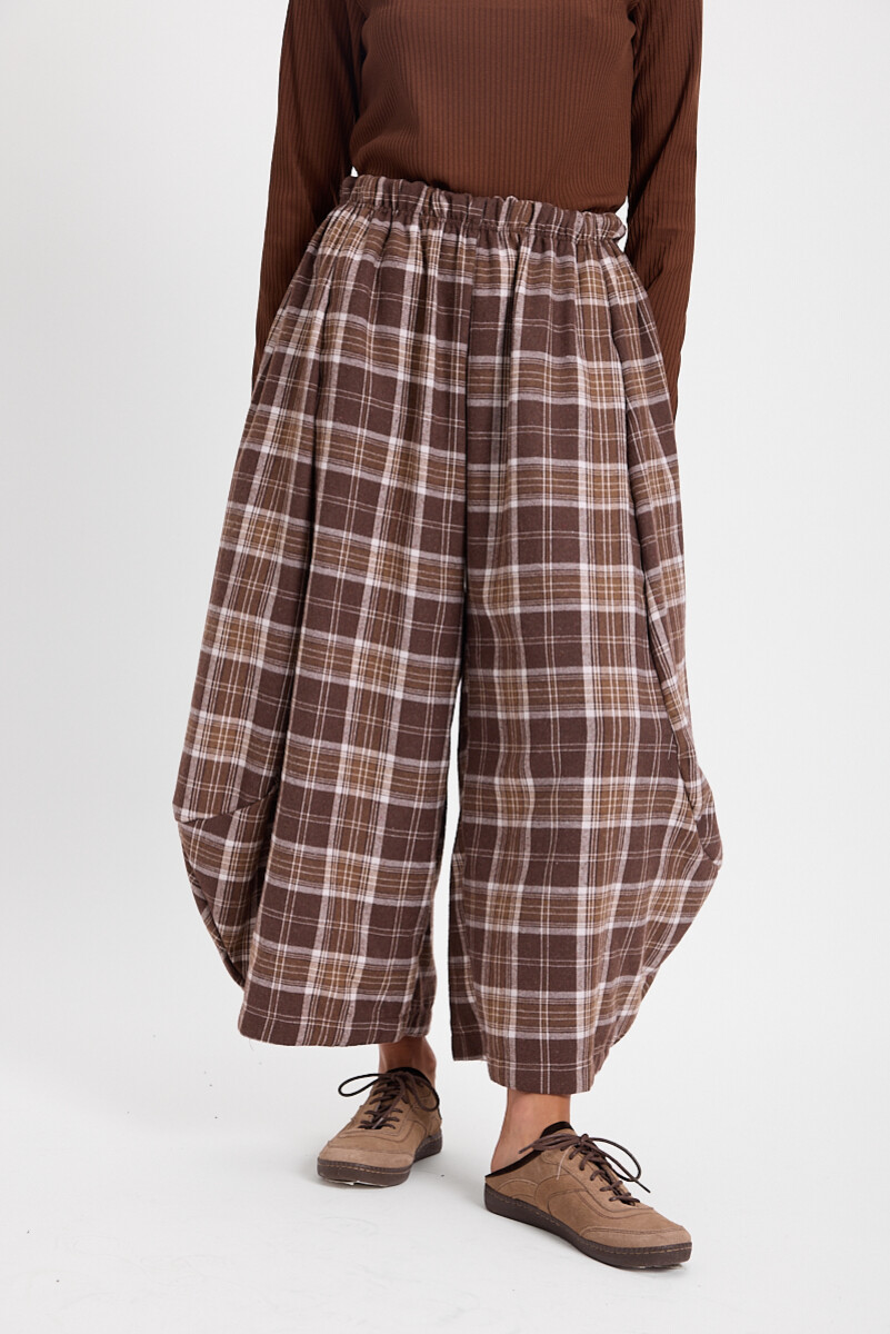 Pantalon Versatil - Cuadrille Marron 