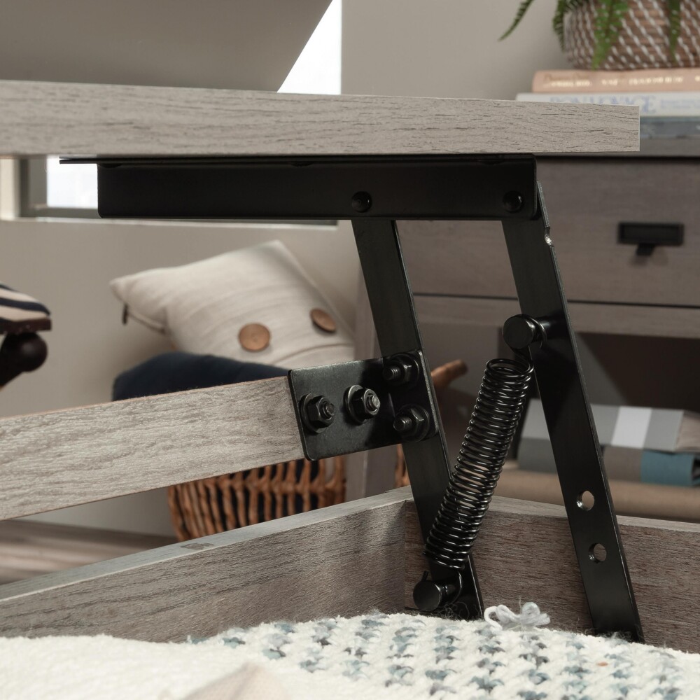 Mesa Ratona Articulada con cajones - Sauder - Linea Trestle Gris