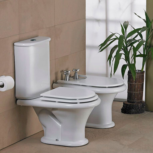 SANITARIO BIDET MURANO BLANCO SATINADO PARA BAÑO LOZA 000