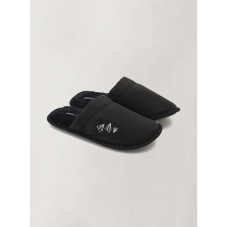 Pantufla plane Negro