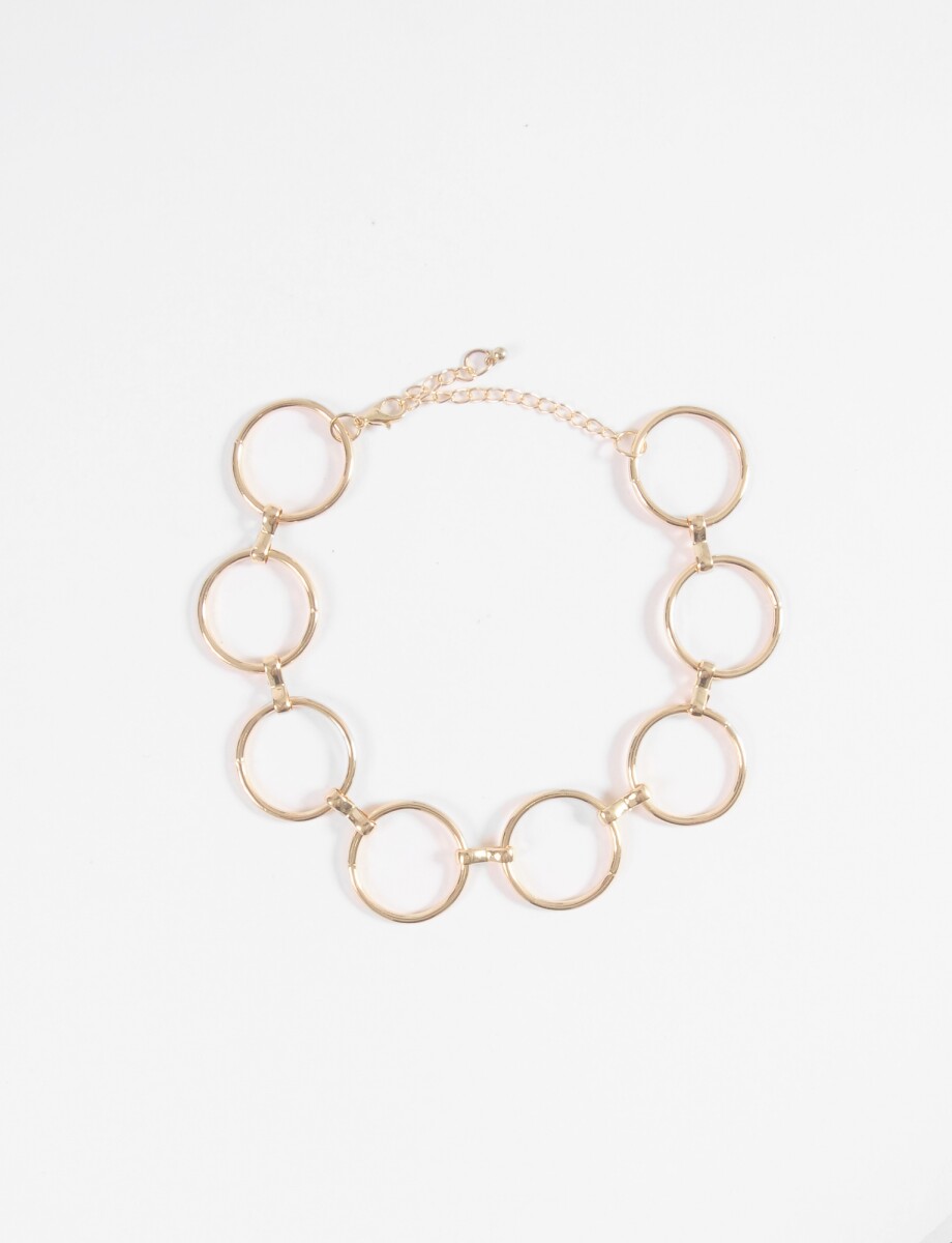 Chocker aros - dorado 