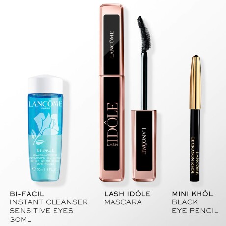 Set Idole Lancome máscara de pestañas + delineador + desmaquillante Set Idole Lancome máscara de pestañas + delineador + desmaquillante