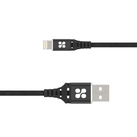 Cable Iphone Datos y Carga Rápida 2Mt Promate NerveLink-i2 Negro
