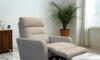 Poltrona Reclinable - Eléctrica 100% de cuero - Virgina Beige