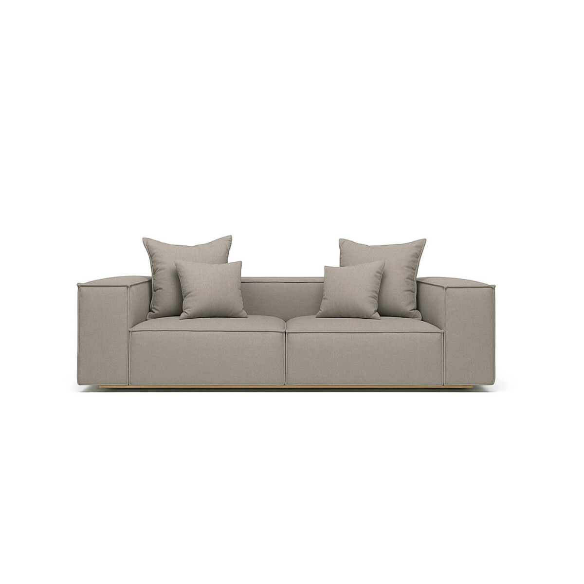 Sillón Luciana 3 Cuerpos - Gris 