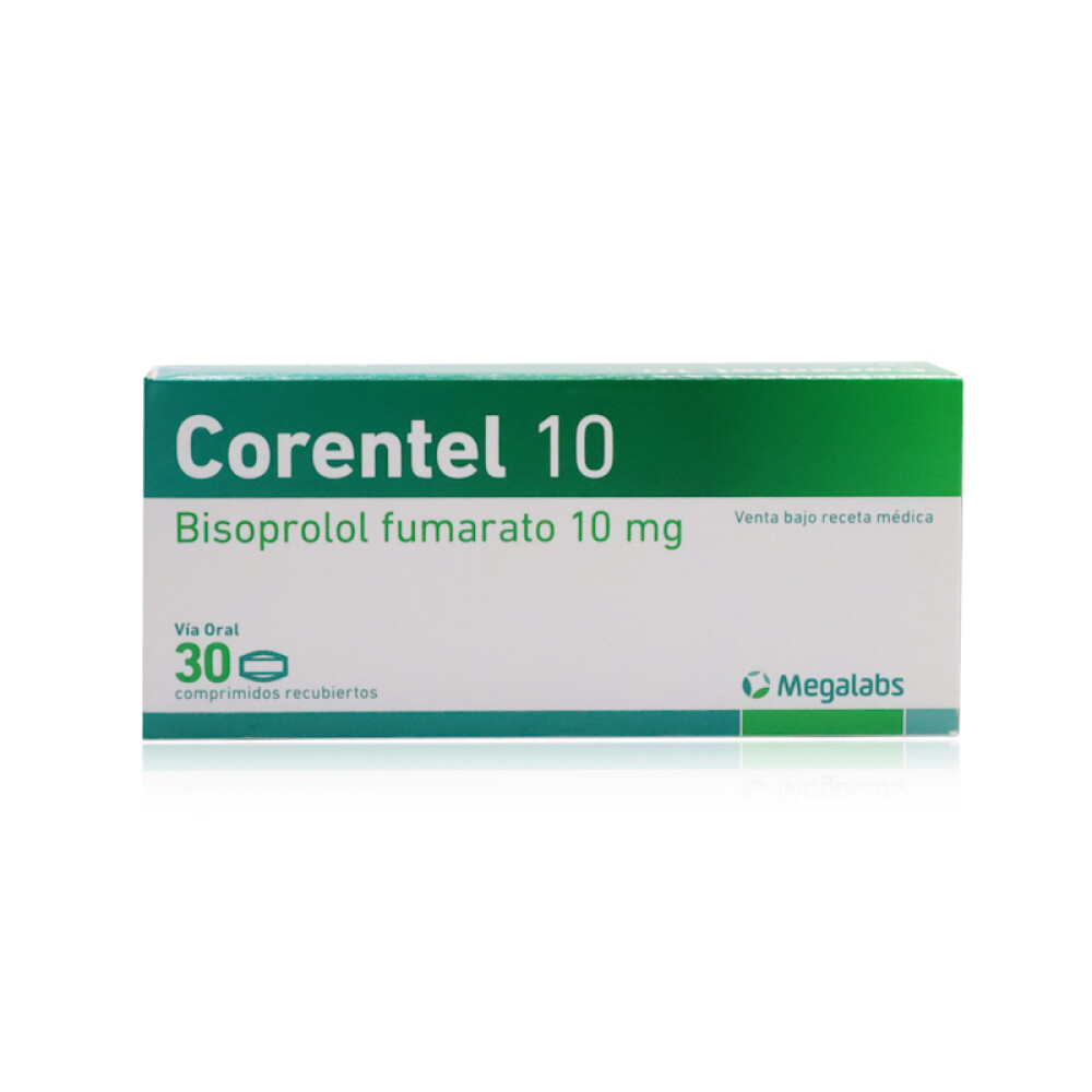 CORENTEL 10 MG. CJ X 30 COMP. REC. única