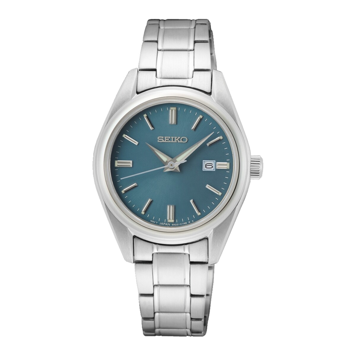 Reloj Seiko SUR531P1 para mujer con correa de acero - Azul 