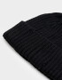 Gorro Clasico Gorro Tejido Efecto Rotura - Negro
