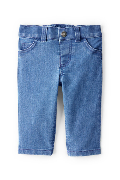 Set dos piezas, pantalón jean y buzo de algodón, bordado perro Sin color