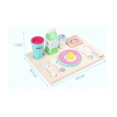 Juego Infantil Bandeja de Desayuno en Madera AK0050 001