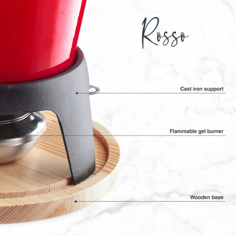 Fondue 1.2 Litros Hierro Fundido Rosso Lacor Fondue 1.2 Litros Hierro Fundido Rosso Lacor