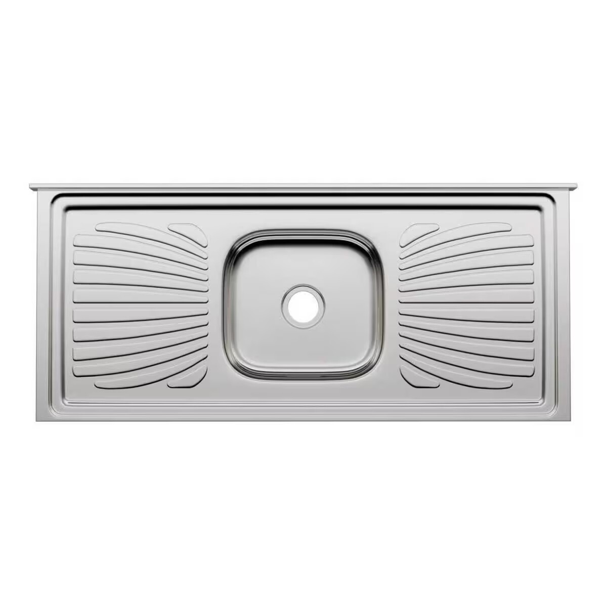 Mesada Con Pileta Acero Inox 120cm Concreto, Pileta Con Valvula 