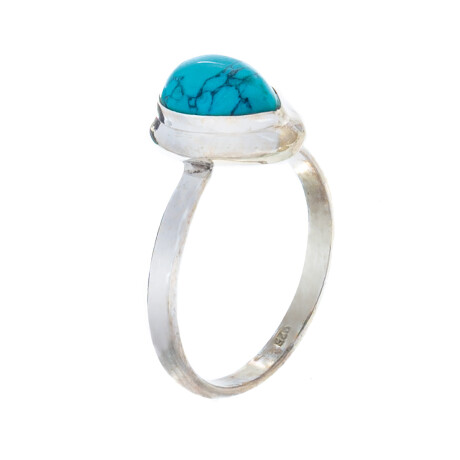 Anillo de plata 925 con turqueza. Anillo de plata 925 con turqueza.