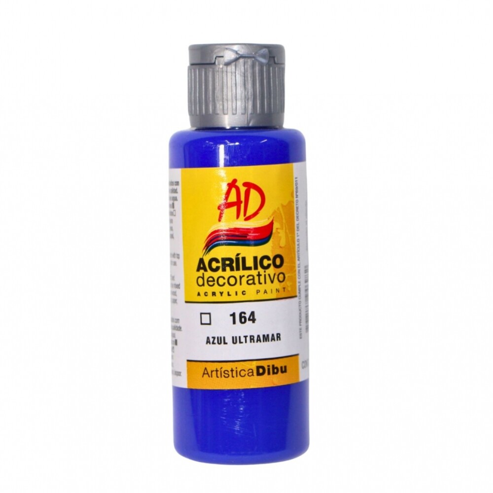 PINTURA ACRILICA ARTISTICA DIBU 60 ML. DIFERENTES COLORES COLOR AZUL ULTRAMAR 164