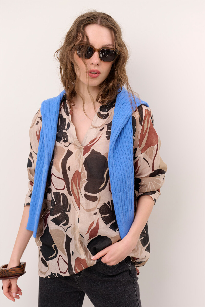 BLUSA HANNA PALMA BEIGE