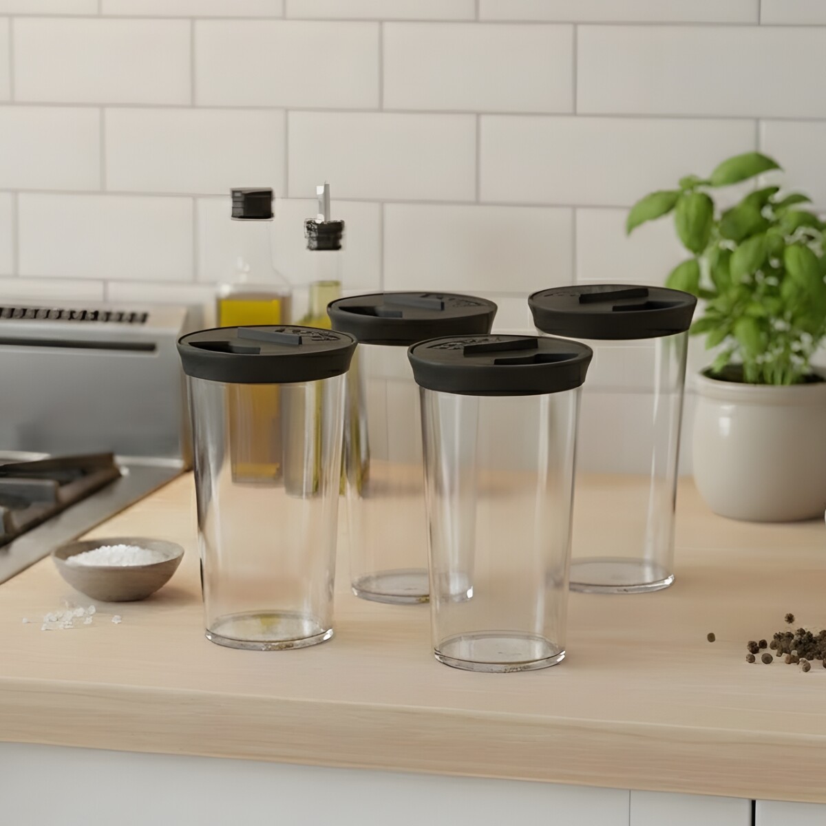 Set x4 Especiero 500ml - NEGRO 