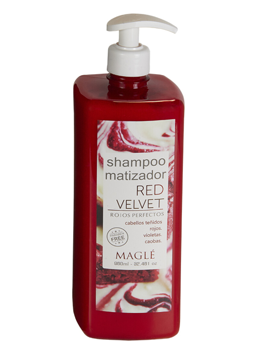 Shampoo matizador Red Velvet Maglé - 960 ml 